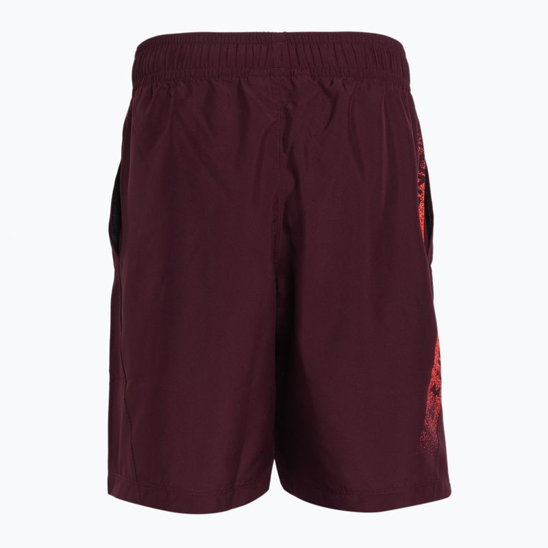 Vyriški Under Armour Woven Graphic treniruočių šortai dark maroon/beta 5