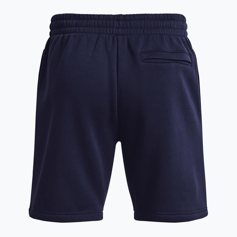Vyriški šortai Under Armour Icon Fleece midnight navy/white 2