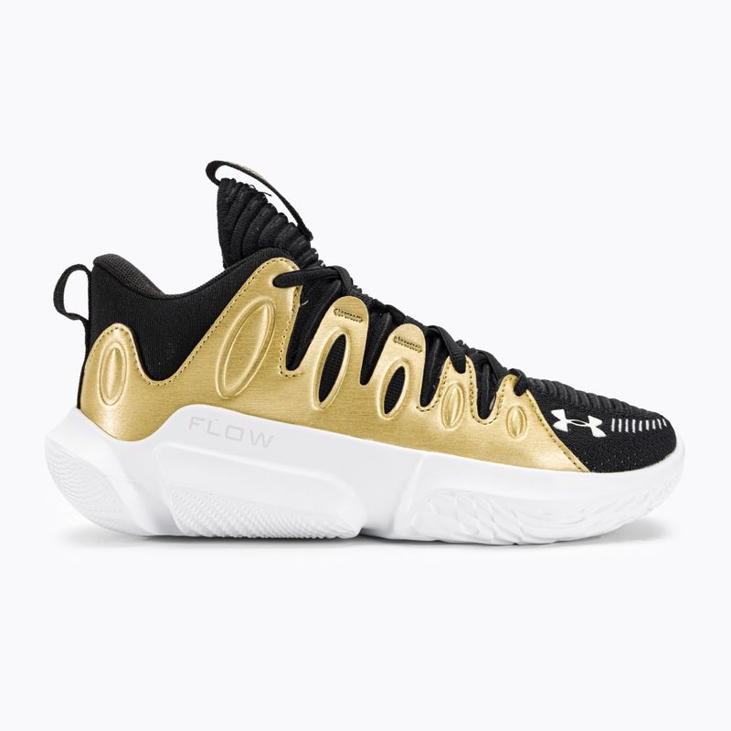 Under Armour moteriški krepšinio bateliai W Flow Breakthru 4 black/metallic gold/white 2