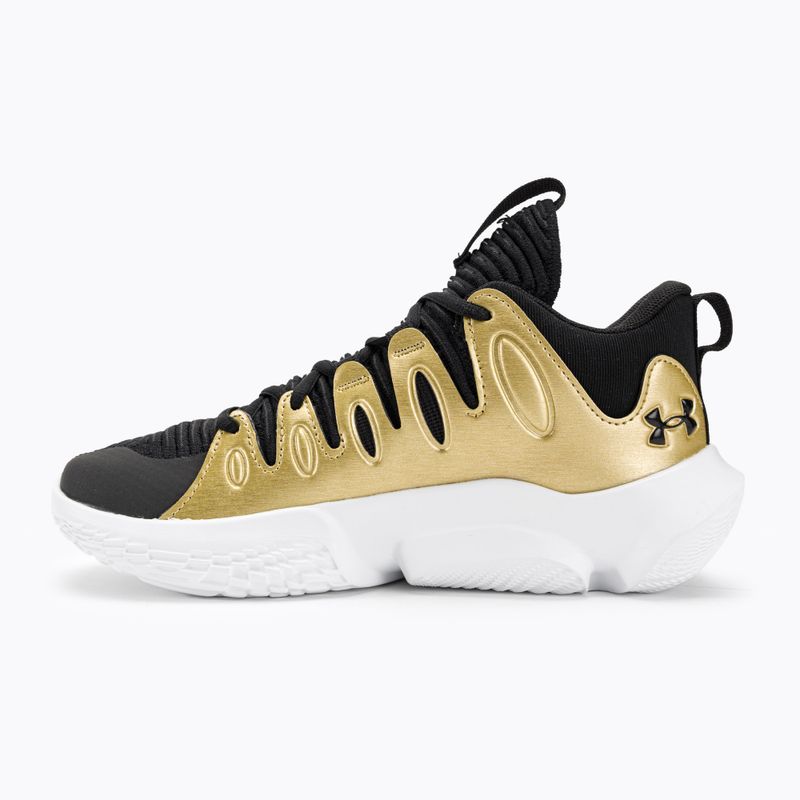 Under Armour moteriški krepšinio bateliai W Flow Breakthru 4 black/metallic gold/white 10