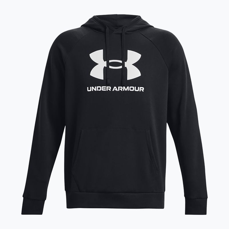 Vyriškas "Under Armour Rival Fleece Logo HD" gobtuvas juoda/balta 4