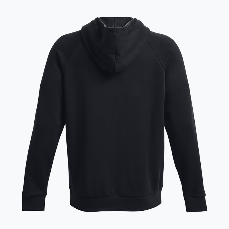 Vyriškas "Under Armour Rival Fleece Logo HD" gobtuvas juoda/balta 5