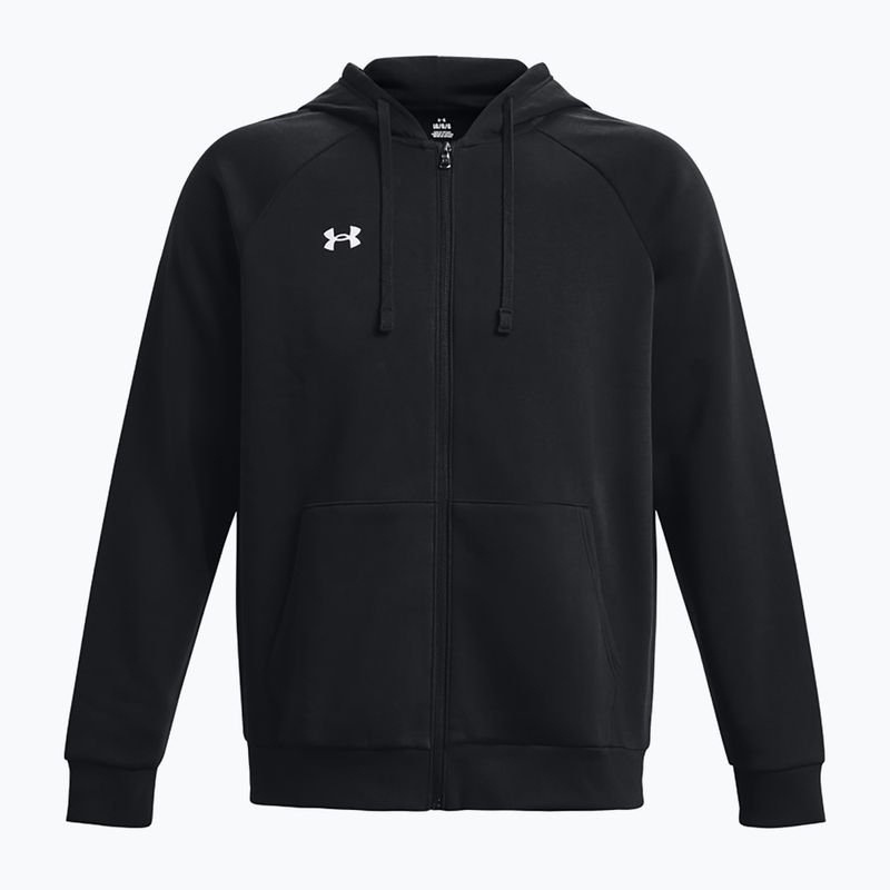 Vyriška "Under Armour Rival Fleece FZ" striukė su gobtuvu black/white 6