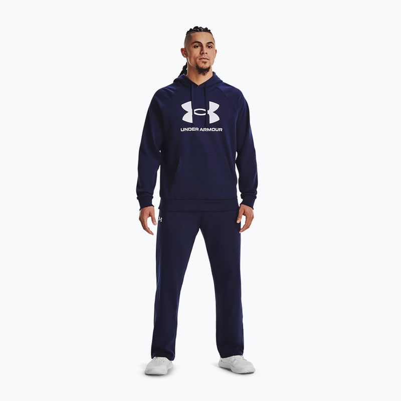 Vyriškas džemperis Under Armour Rival Fleece Logo HD midnight navy/white 2