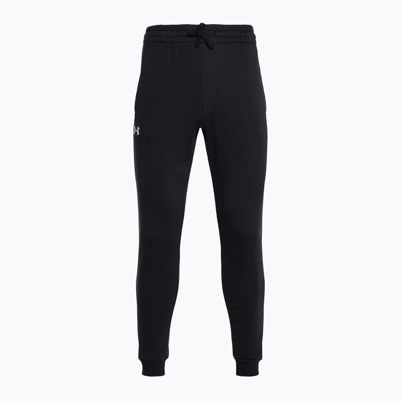 Under Armour vyriškos treniruočių kelnės Rival Fleece Joggers black/white 4