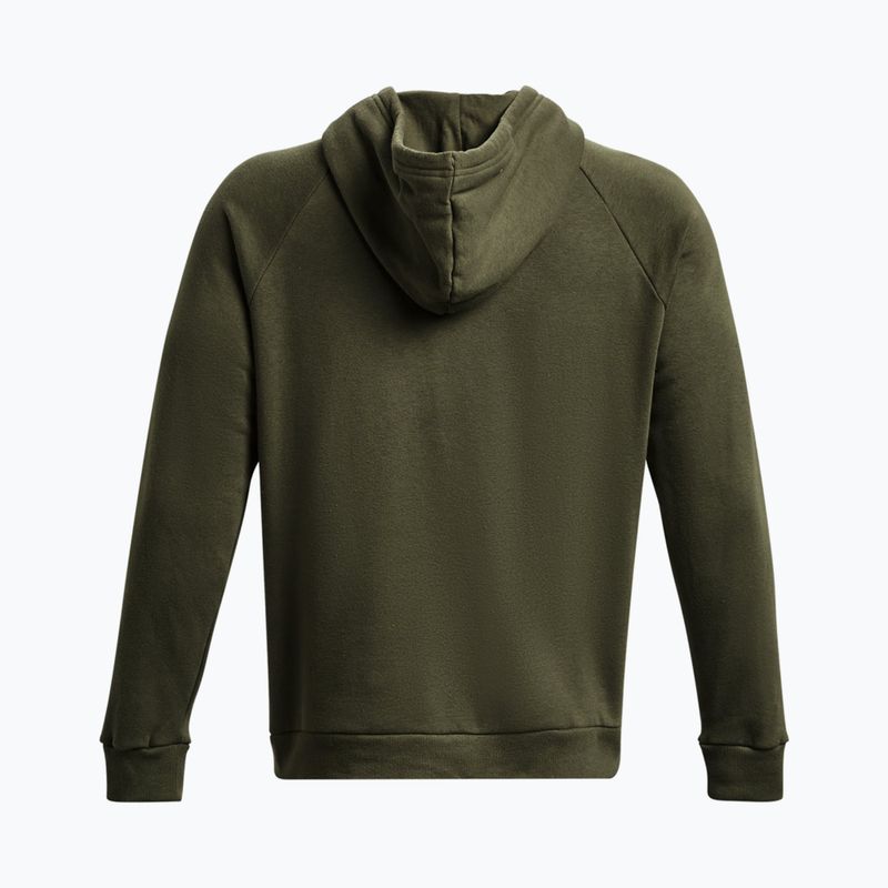 Under Armour vyriškas gobtuvas Rival Fleece Logo HD marine iš žalios/baltos spalvos 5