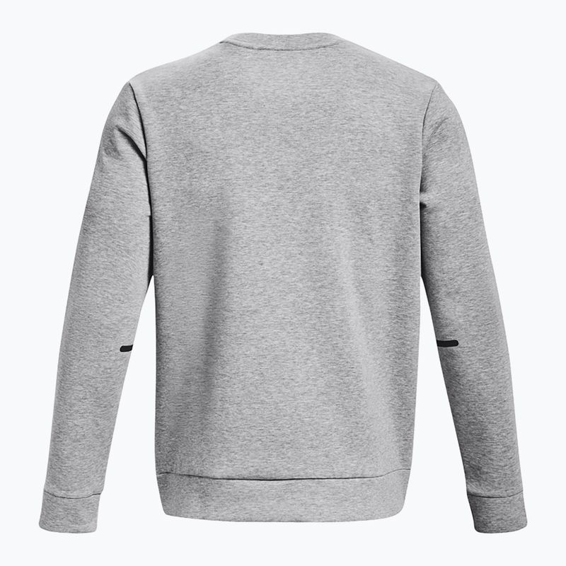 Vyriškas džemperis Under Armour Unstoppable Fleece Crew mod gray/black 6