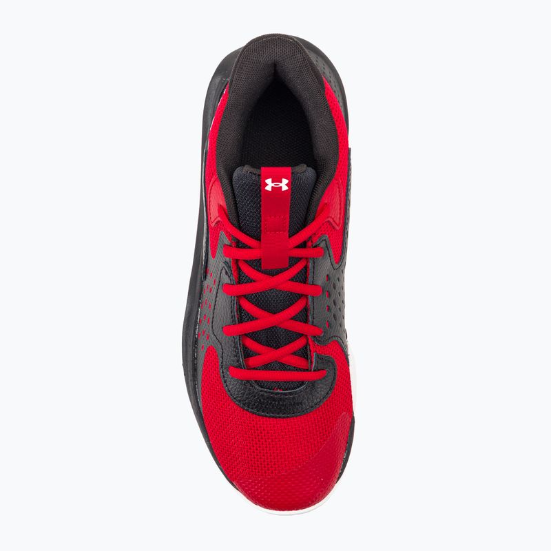 "Under Armour Jet'23" raudoni/juodi/balti krepšinio bateliai 6