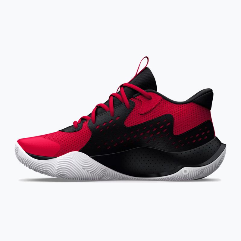 "Under Armour Jet'23" raudoni/juodi/balti krepšinio bateliai 7