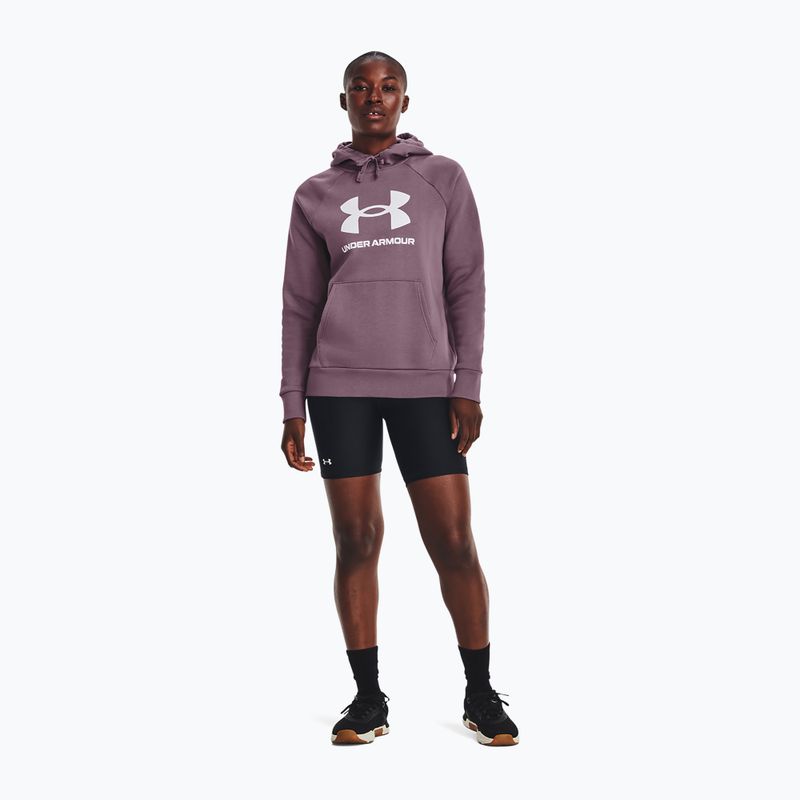 Under Armour moteriškas treniruočių džemperis Rival Fleece Big Logo misty purple/white 2