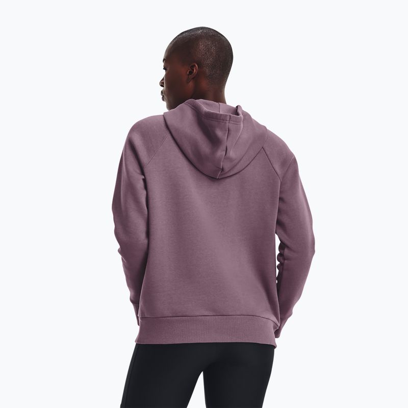 Under Armour moteriškas treniruočių džemperis Rival Fleece Big Logo misty purple/white 3