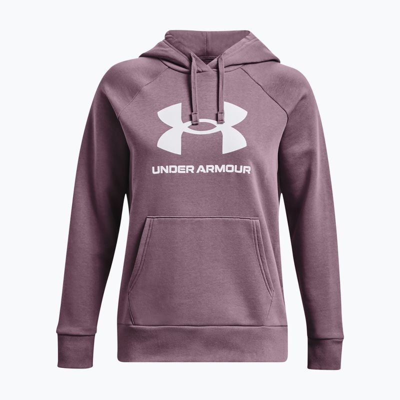 Under Armour moteriškas treniruočių džemperis Rival Fleece Big Logo misty purple/white 5