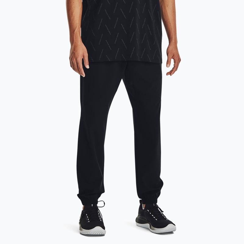 Vyriškos kelnės Under Armour Stretch Woven Joggers black/pitch gray