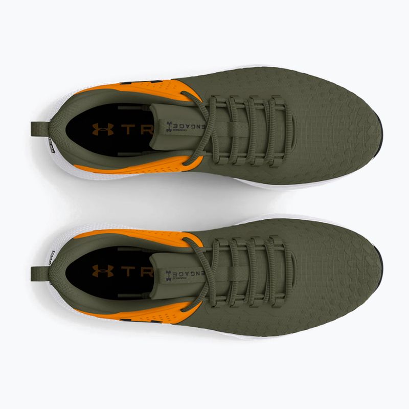 "Under Armour Charged Engage 2" vyriški treniruočių bateliai marine from green/formula orange/black 13