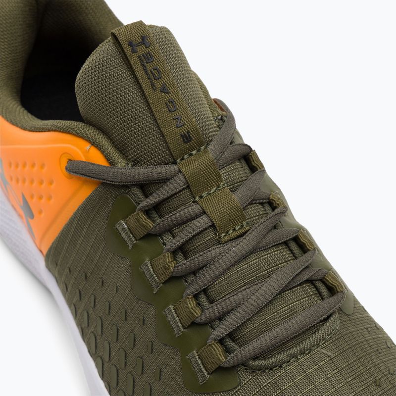 "Under Armour Charged Engage 2" vyriški treniruočių bateliai marine from green/formula orange/black 8