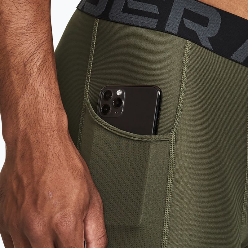 Vyriškos treniruočių tamprės Under Armour HeatGear marine od green/white 4