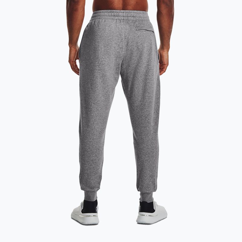 "Under Armour" vyriškos treniruočių kelnės "Rival Fleece Joggers" castlerock light heather/white 2