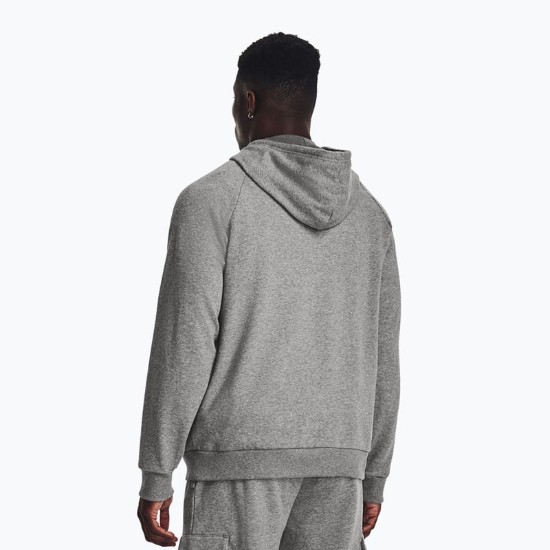 Vyriškas "Under Armour Rival Fleece Logo HD castlerock light heather/white" gobtuvas 2