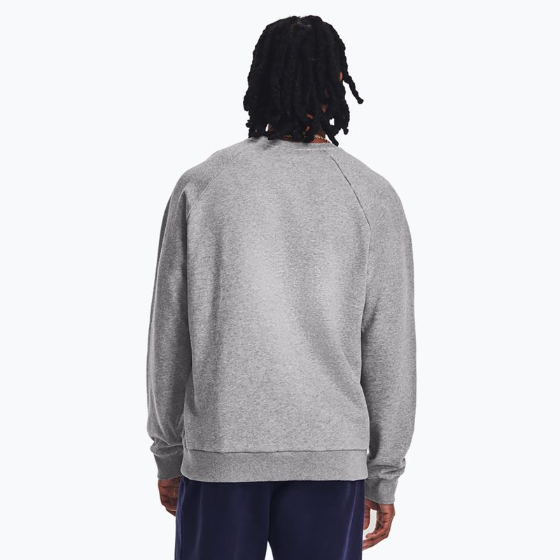 Vyriškas "Under Armour Rival Fleece Crew" gobtuvas castlerock light heather/white 3