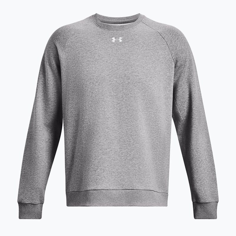 Vyriškas "Under Armour Rival Fleece Crew" gobtuvas castlerock light heather/white 5