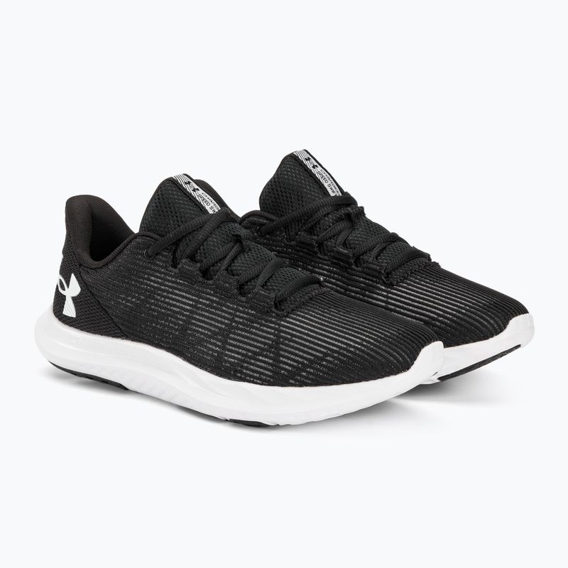 Vyriški bėgimo bateliai Under Armour Charged Speed Swift black/white/white 4