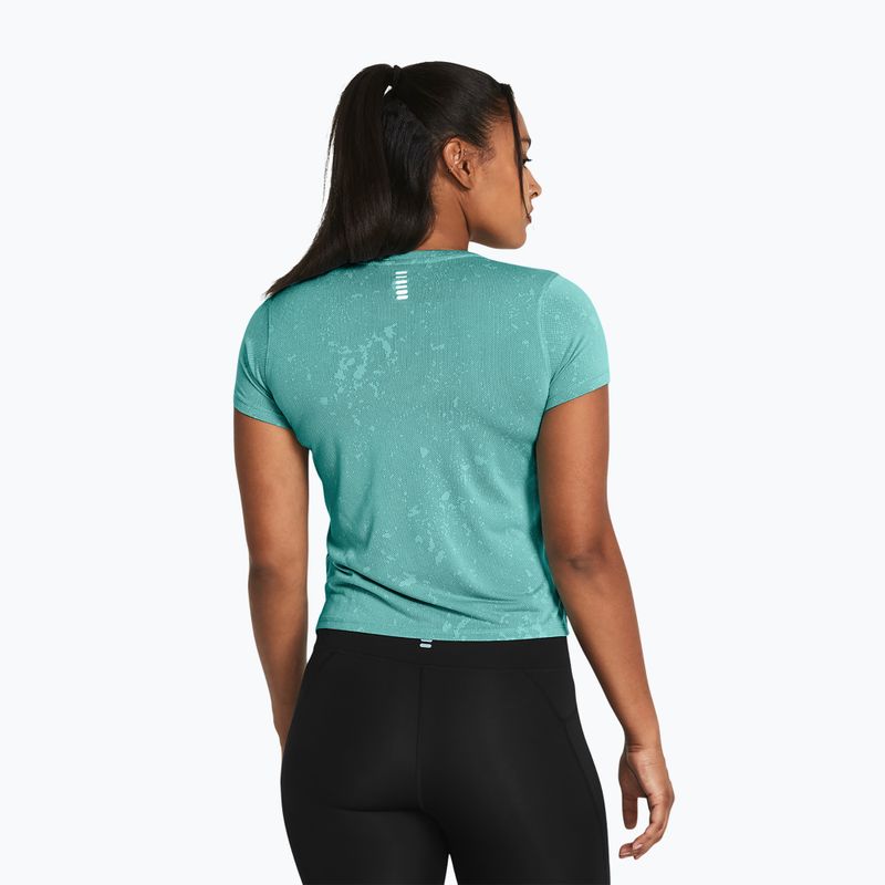 Moteriški bėgimo marškinėliai Under Armour Streaker Splatter radial turquoise/reflective 2