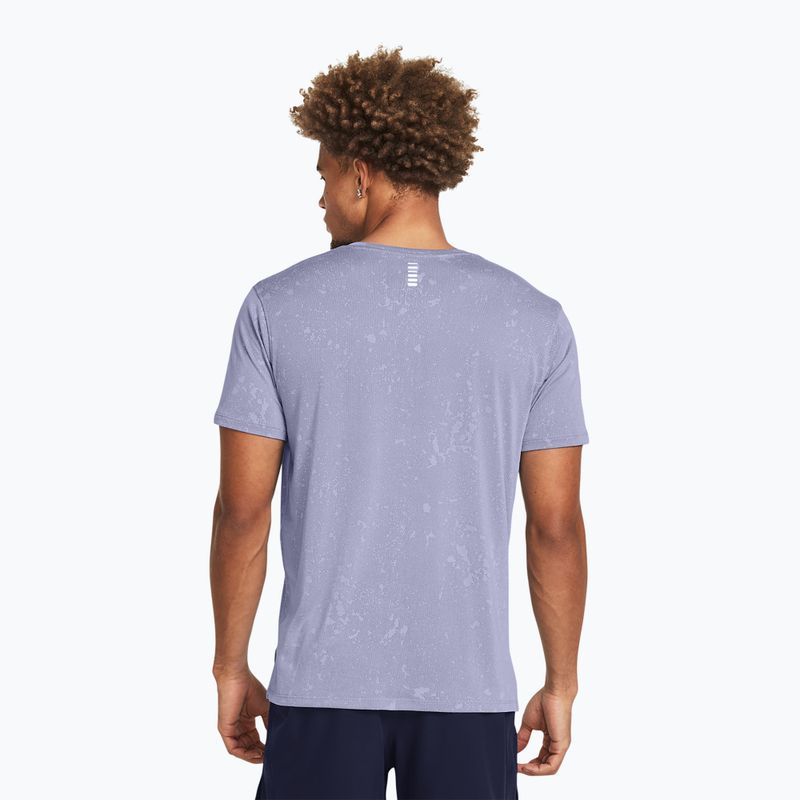 Vyriški bėgimo marškinėliai Under Armour Streaker Splatter celeste/starlight/reflective 2