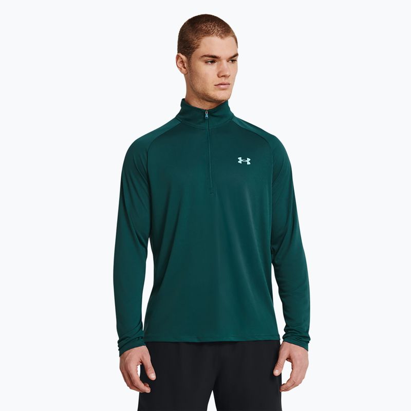 Vyriškas "Under Armour Tech 2.0 1/2 Zip hidro teal/radial turquoise" džemperis