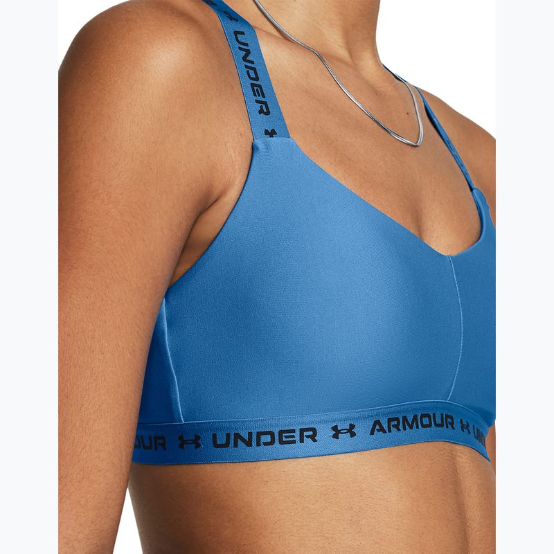Under Armour Crossback Low fitneso liemenėlė viral blue/viral blue/black 3