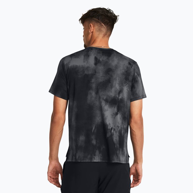 Vyriškas bėgimo tank topas Under Armour Laser Wash black/castlerock/reflective 2