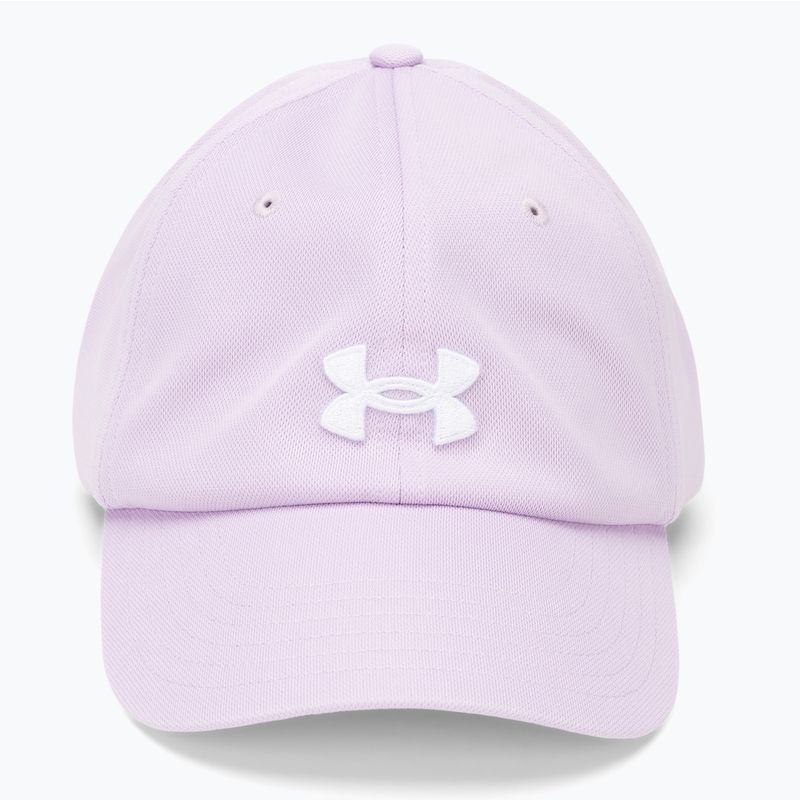 Under Armour Blitzing Adj violetinė ace/balta moteriška beisbolo kepuraitė 4