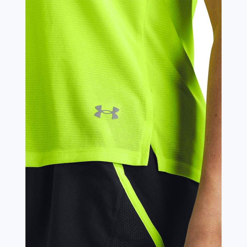 Moteriški bėgimo marškinėliai Under Armour Launch high vis yellow/reflective 3
