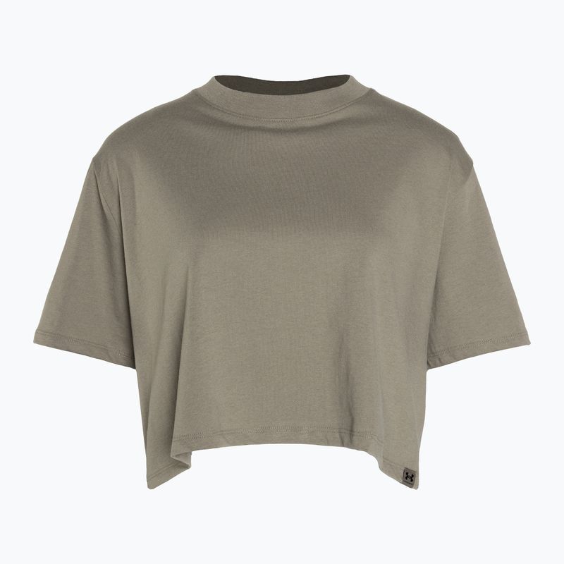 Moteriški treniruočių marškinėliai Under Armour Campus Boxy Crop taupe dusk/black 4