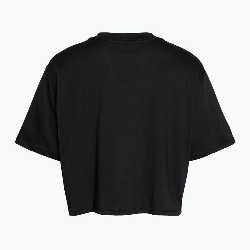 Moteriški treniruočių marškinėliai Under Armour Campus Boxy Crop black/white 4