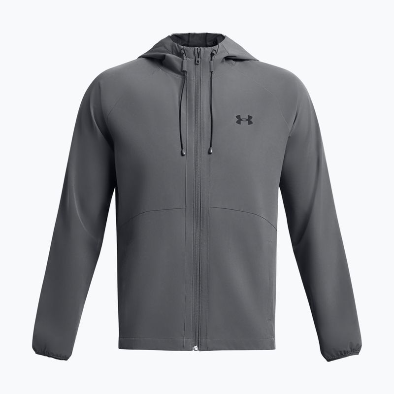 Vyriška striukė Under Armour Stretch Woven Windbreaker pitch gray/black 4