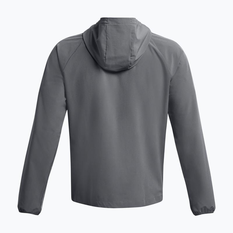 Vyriška striukė Under Armour Stretch Woven Windbreaker pitch gray/black 5