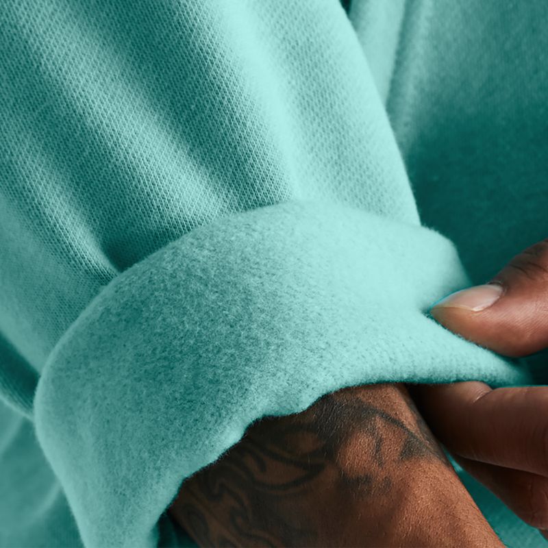 Vyriška Under Armour Rival Fleece striukė su gobtuvu radial turquoise/white 3