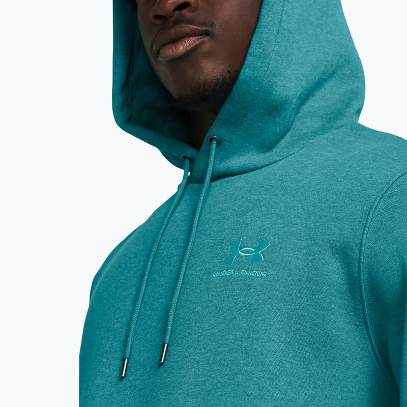 Vyriška "Under Armour Essential Fleece Hoodie circuit teal light heather/circuit teal 3