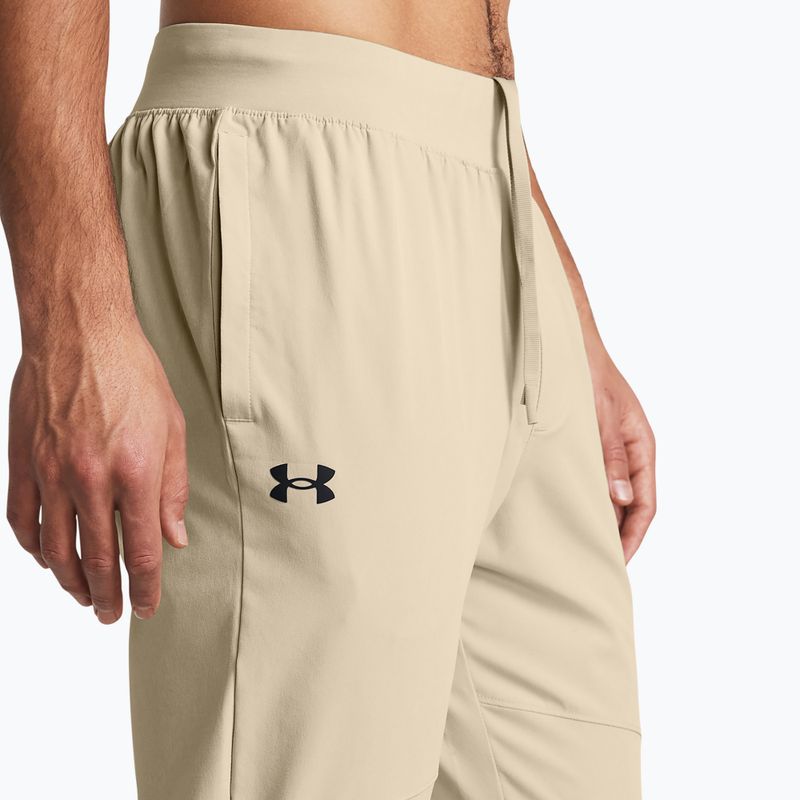 Vyriškos kelnės Under Armour Stretch Woven Joggers khaki base/black 4