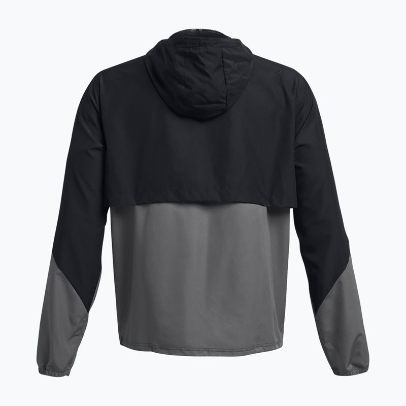 Under Armour Legacy Windbreaker vyriška treniruočių striukė black/castlerock/castlerock 5