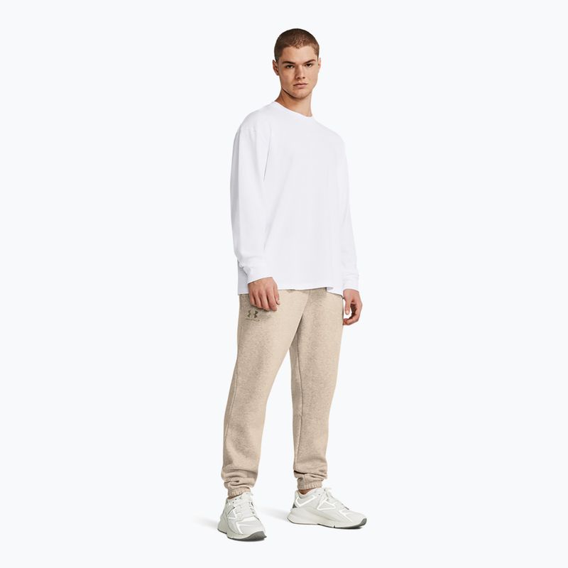 Vyriškos treniruočių kelnės Under Armour Essential Fleece Joggers timberwolf taupe light hthr/timberwolf taupe 2