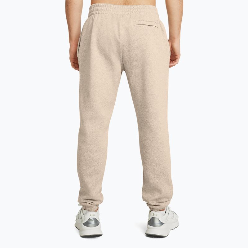 Vyriškos treniruočių kelnės Under Armour Essential Fleece Joggers timberwolf taupe light hthr/timberwolf taupe 3