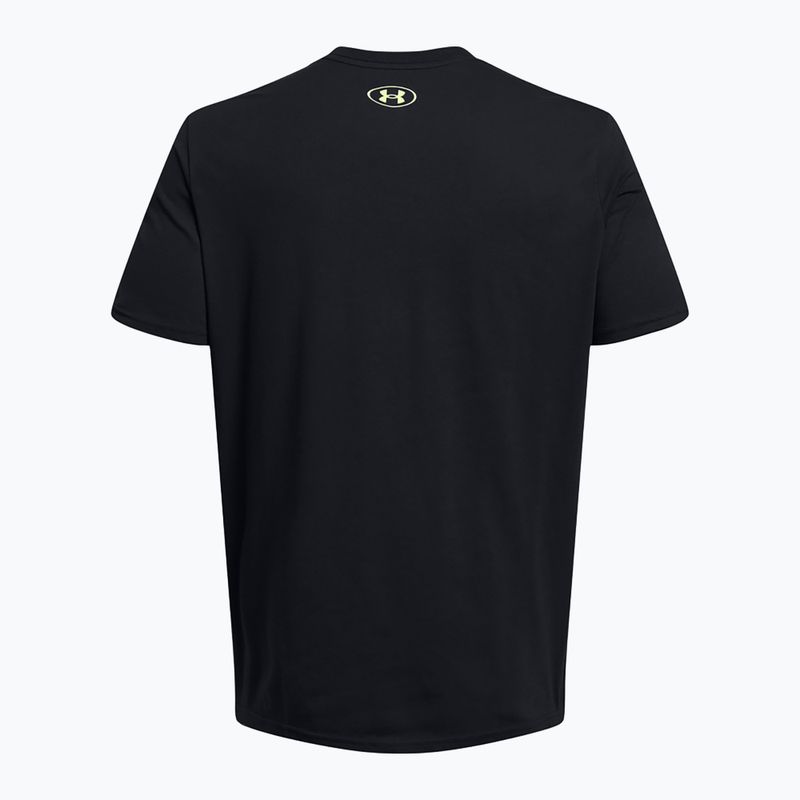 Vyriški marškinėliai Under Armour Boxed Sportstyle black/high vis yellow 4