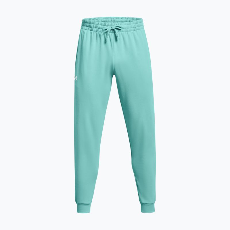 Vyriškos kelnės Under Armour Rival Fleece Joggers radial turquoise/white 6