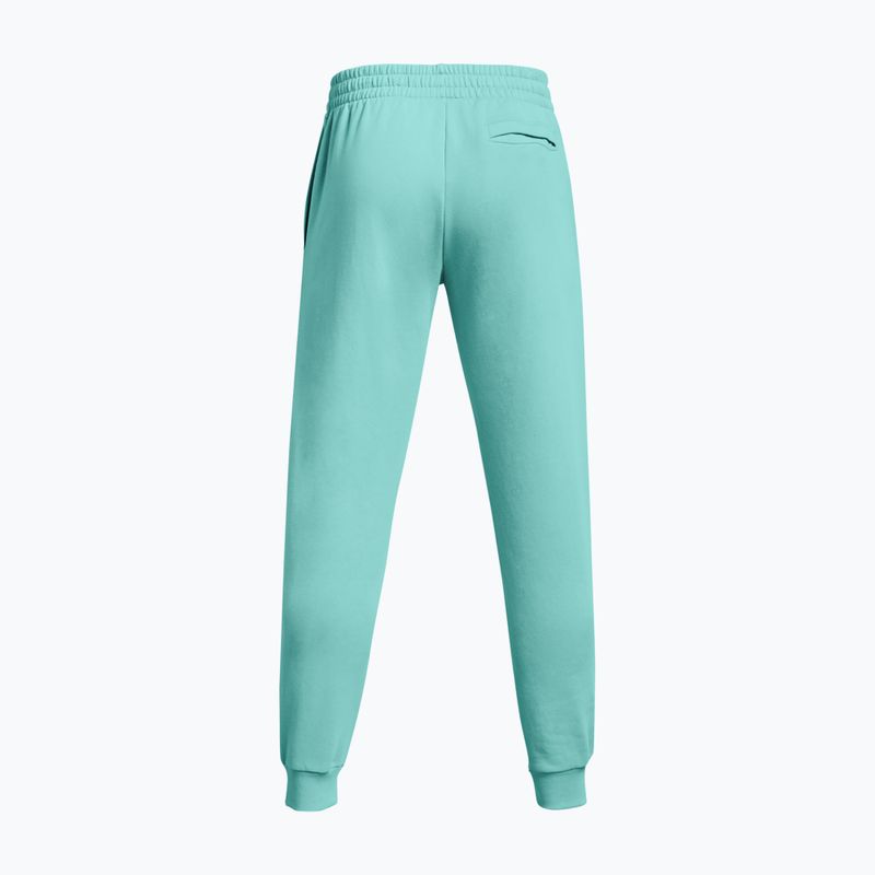 Vyriškos kelnės Under Armour Rival Fleece Joggers radial turquoise/white 7