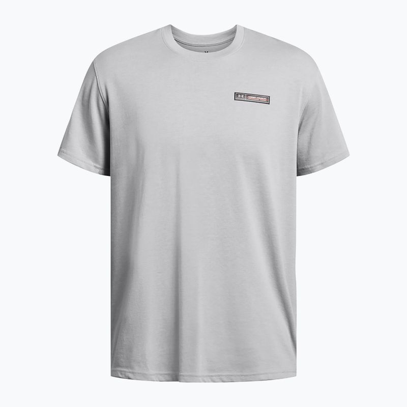 Vyriški marškinėliai Under Armour HW Armour Label mod gray medium heather/black 4