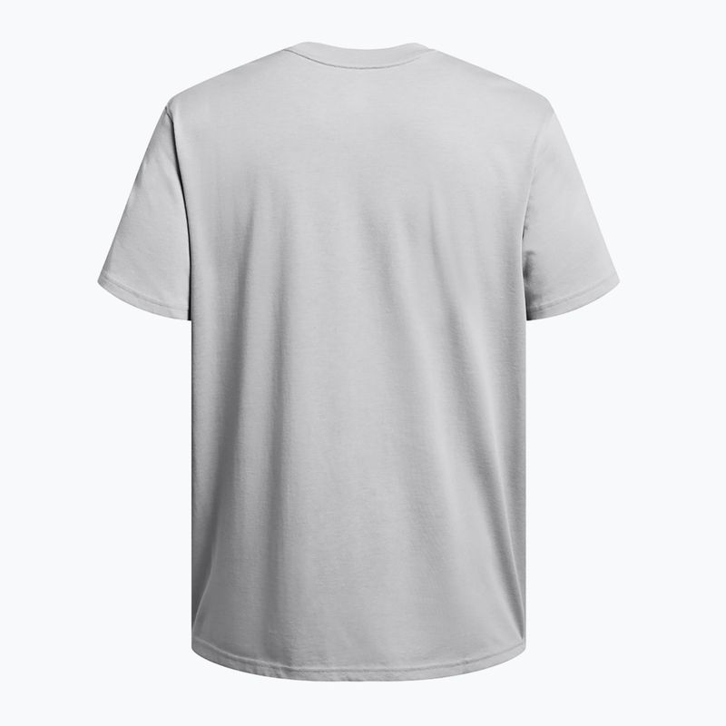 Vyriški marškinėliai Under Armour HW Armour Label mod gray medium heather/black 5