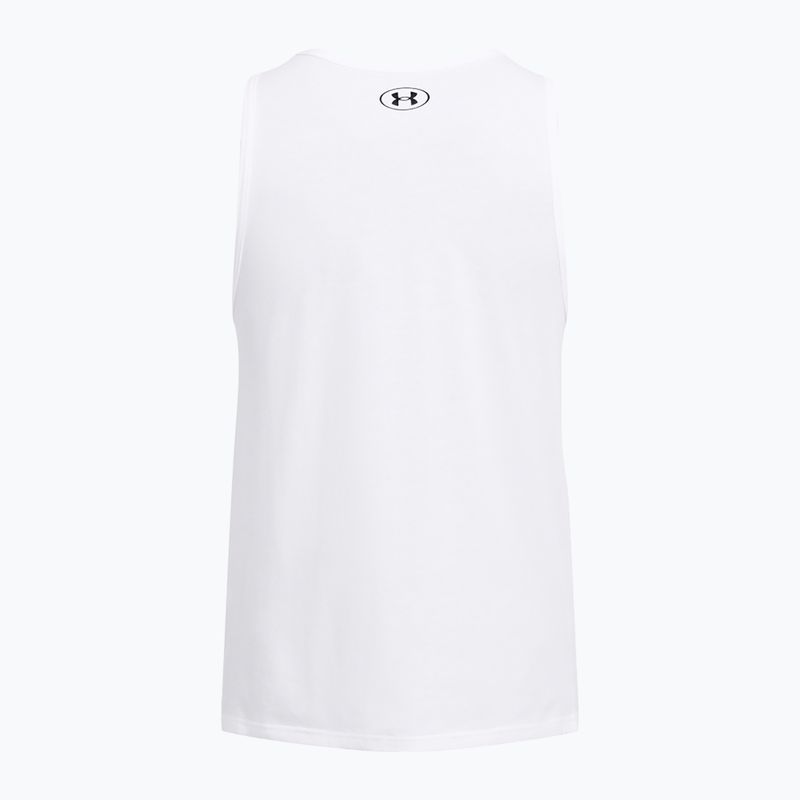 Vyriškas tank topas Under Armour Sportstyle Logo white/black 4