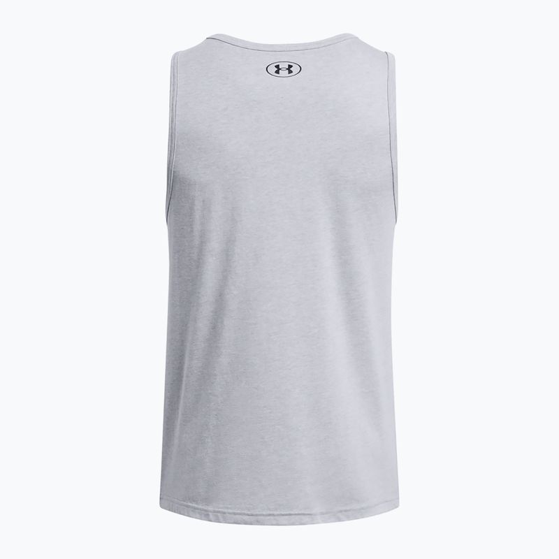 Vyriškas tank topas Under Armour Sportstyle Logo steel light heather/black 4
