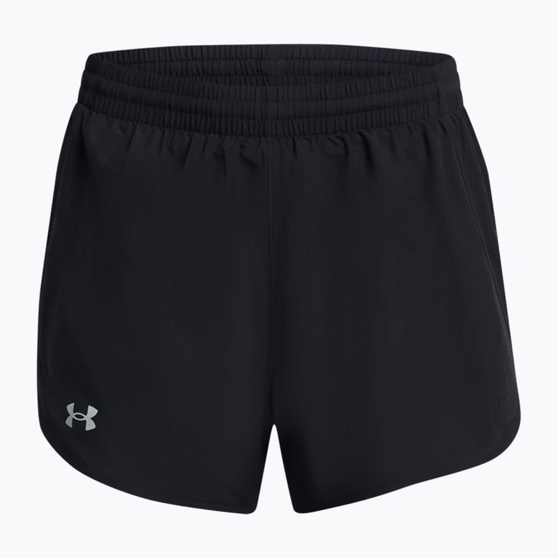 Moteriški bėgimo šortai Under Armour Fly By 2in1 black/black/reflective 5